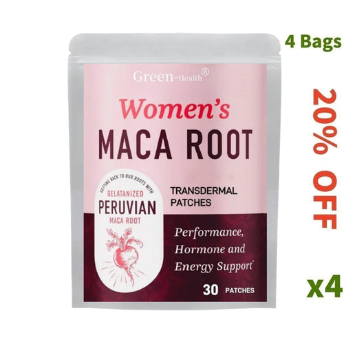 30 Patches Womens Maca Root Transdermal Patches Support Energy,