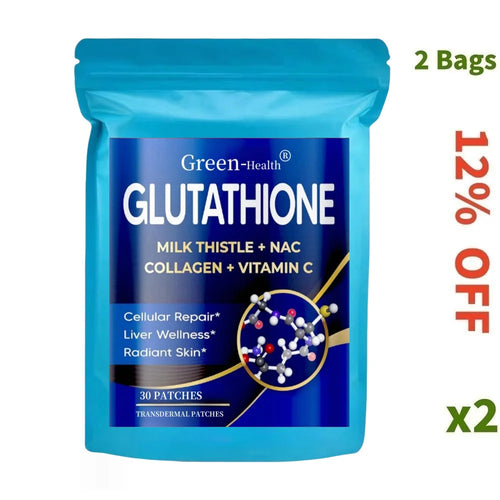 30 Anti-Aging Glutathione Transdermal Patches, Skin, liver health, cell repair