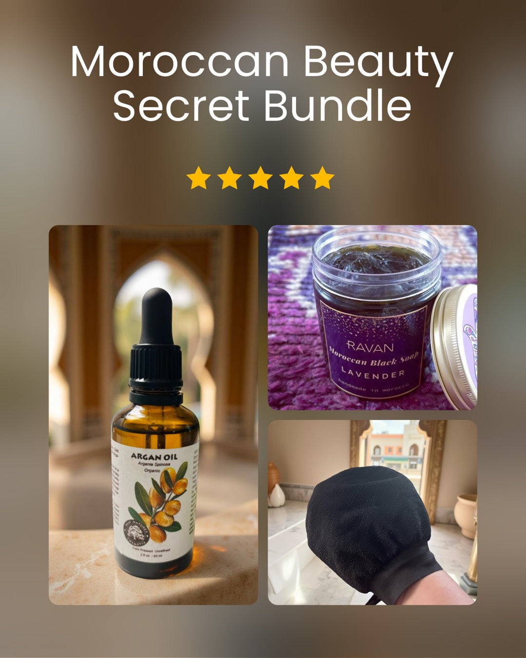 Moroccan Beauty Secret Bundle/now $63.95 (was 79.95)