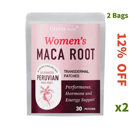 30 Patches Womens Maca Root Transdermal Patches Support Energy,