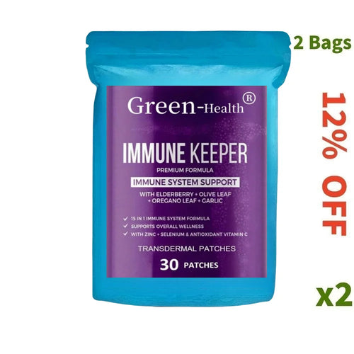 30 Patches Immune System Booster Transdermal Patches with Elderberry,