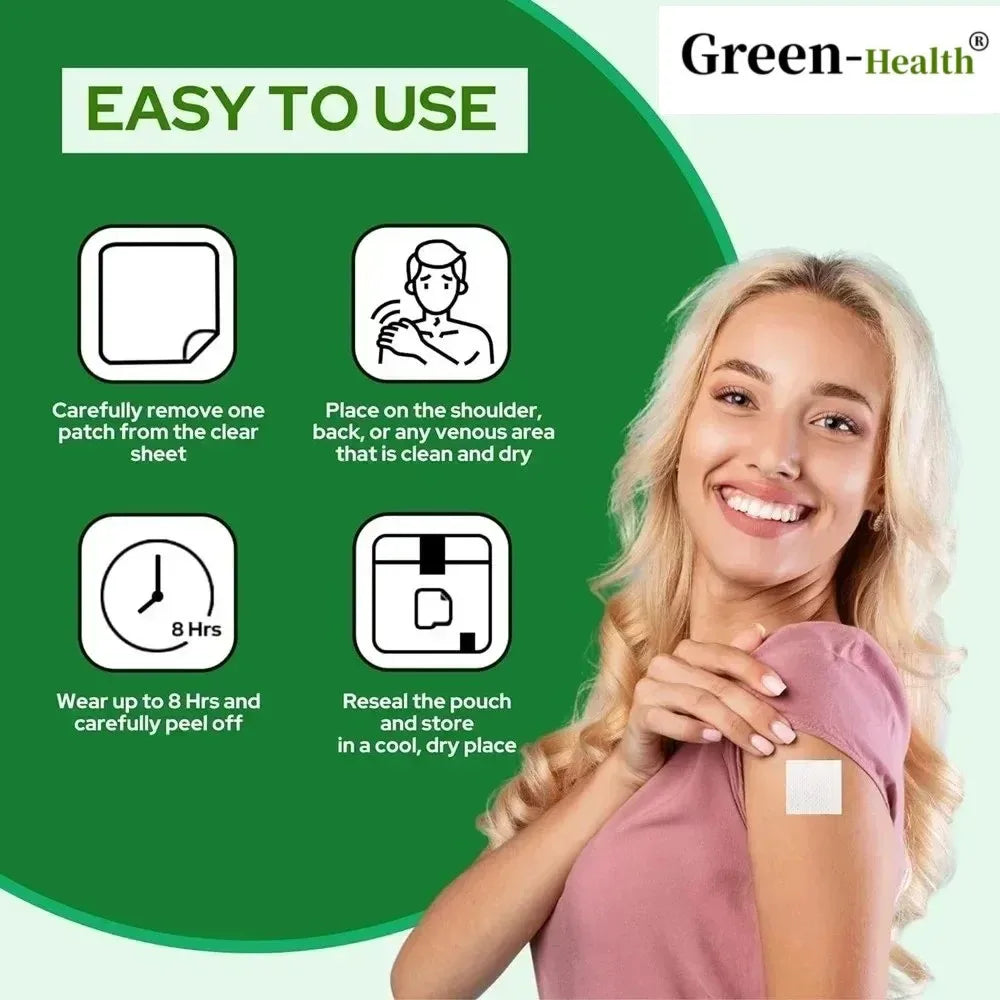 30 Patches Womens Maca Root Transdermal Patches Support Energy,